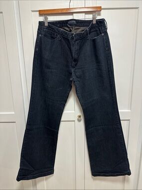 Banana Republic Dark Denim Trouser wide leg Jeans - sz 14